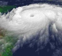 La Imagen satelital muestra al Huracán Mitch 26 de Octubre de 1998, Fuente: NASA
